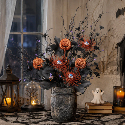 🔥Halloween Early Bird Sale🎃|🖤 Dark Gothic Halloween Stems – Instant Spooky Elegance for Any Vase or Mantel