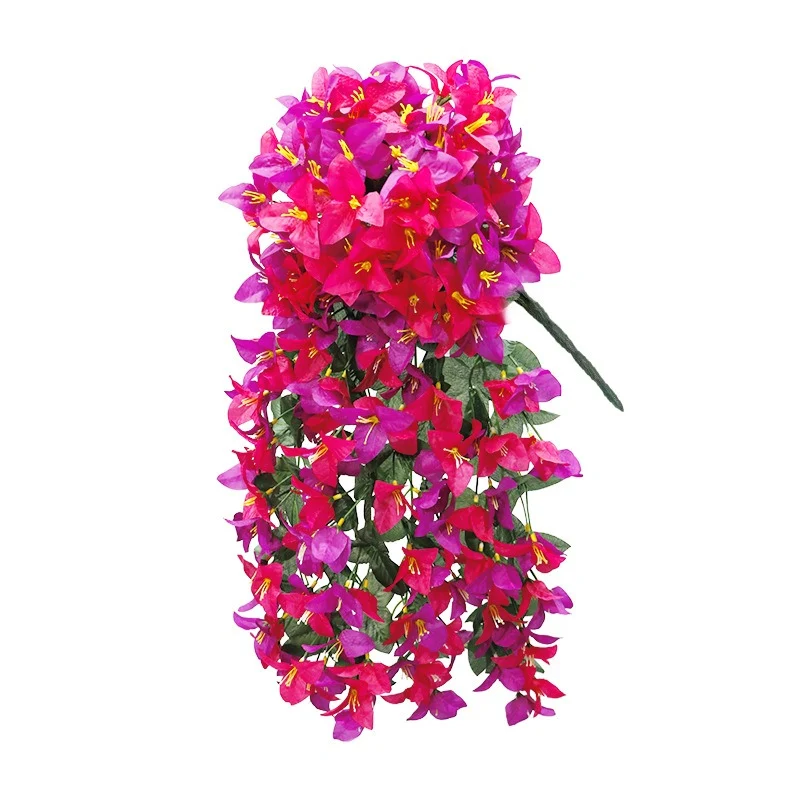 🔥2026 Hot Sale🔥Artificial Bougainvillea Hanging Basket With Trailing Flowers