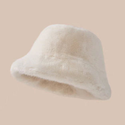 Oversized Fluffy Faux Fur Pompom Hat Warm And Luxurious For Winter