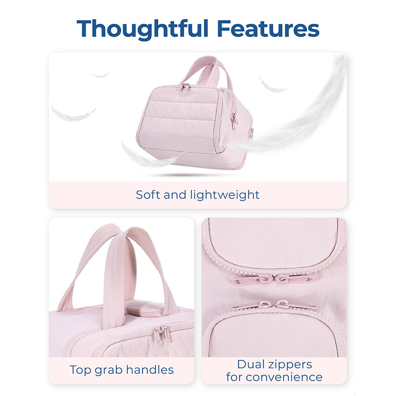 Travel Makeup Bag – Dustproof & Water-Resistant With Multiple Compartments