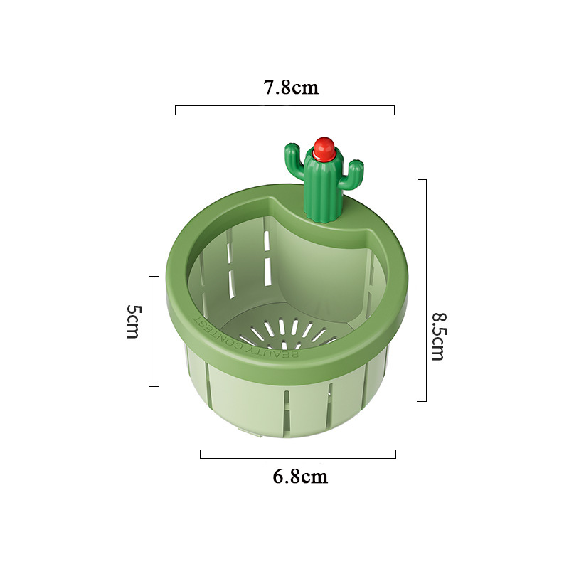 2pcs Cactus Kitchen Automatic Dumping Sink Filter