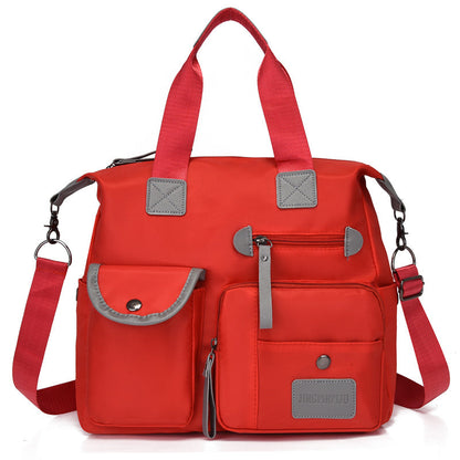 💞50K+ SOLD!👜Large Waterproof Tote Bag – Spacious main compartment, multiple pockets & 3 carrying ways. Lightweight Oxford fabric – perfect for work, shopping & travel! 💪✨