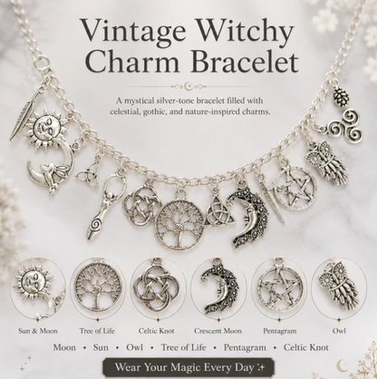 Vintage Witchy Charm Bracelet