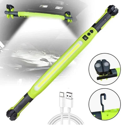 Magnetic COB Work Light | USB Rechargeable Auto Repair Light with Hook & Clip