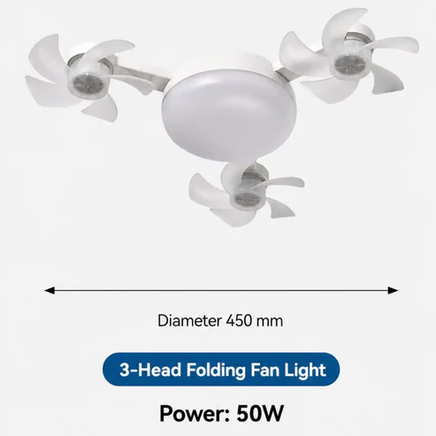 2-in-1 E27 Ceiling Fan Light WithRemote Control