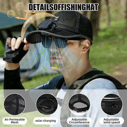 ✨HOT SALE 50% OFF✨ 2026 Pro Outdoor Cooling Hat:Dual-Power Fan Cap