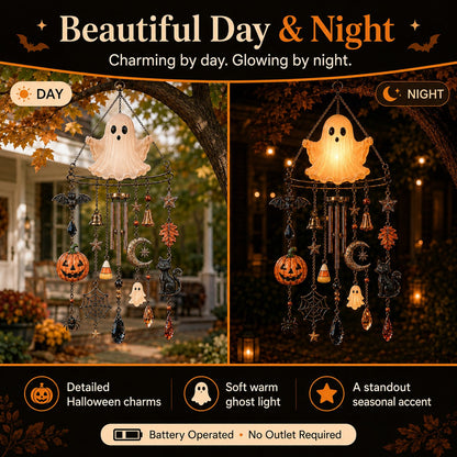 🔥Last Day 50% OFF-👻 Haunted Glow Ghost Wind Chime