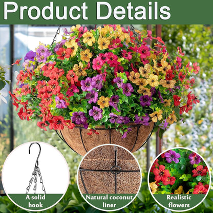 🔥Last Day Each Only $4.99🔥UV Resistant Look Real Colorful Spring Flowers