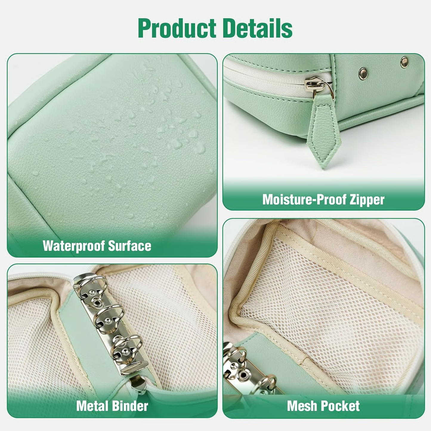 Waterproof Pill Organizer Pouch Set –7 Removable, Colour-Coded Bags, Easy To Label & Refill