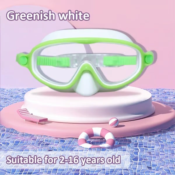 🏊‍♀️-HD children's large frame waterproof and anti-fog swimming goggles