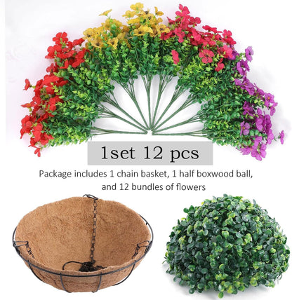 🔥Last Day Each Only $4.99🔥UV Resistant Look Real Colorful Spring Flowers