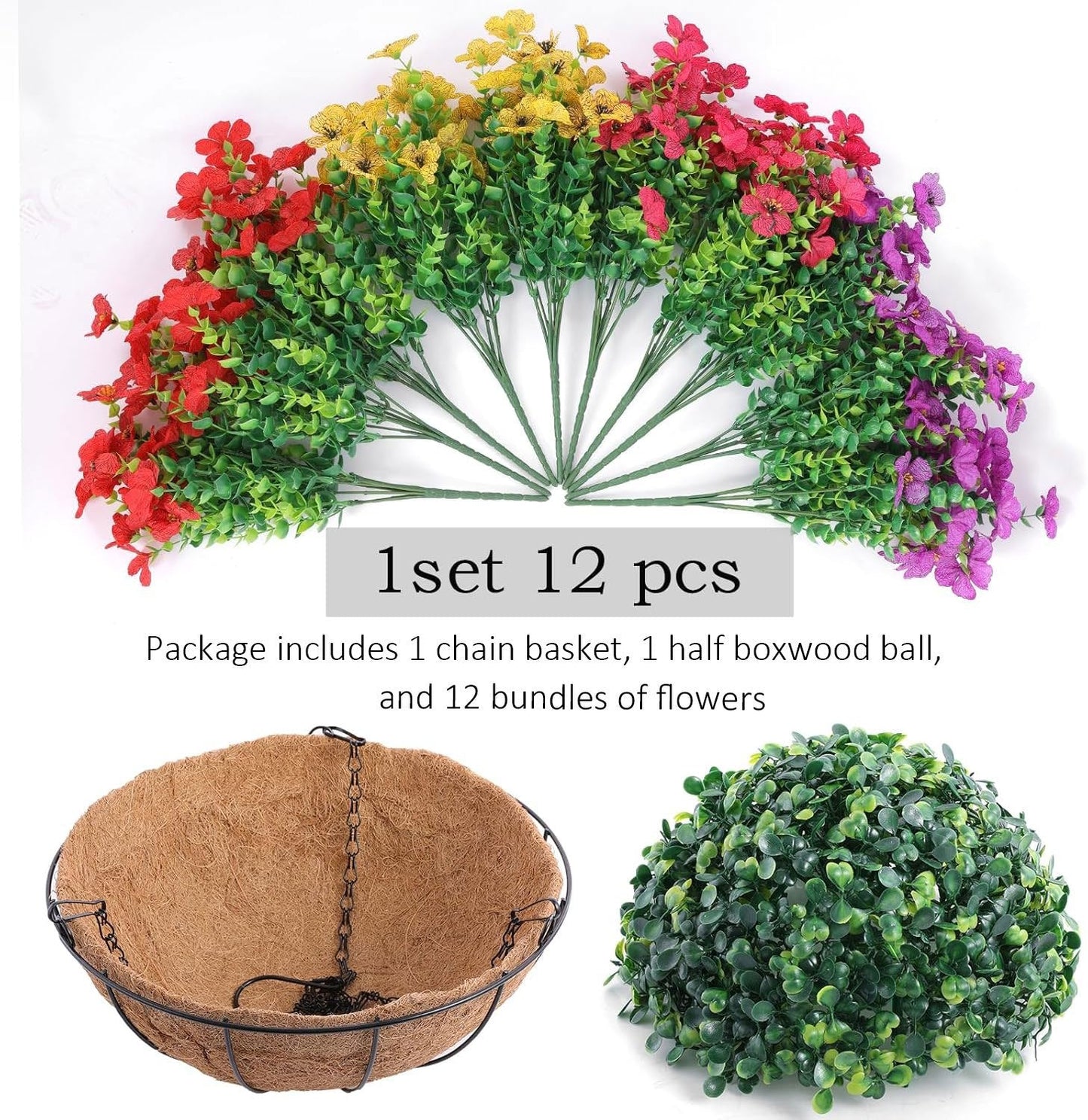 🔥Last Day Each Only $4.99🔥UV Resistant Look Real Colorful Spring Flowers