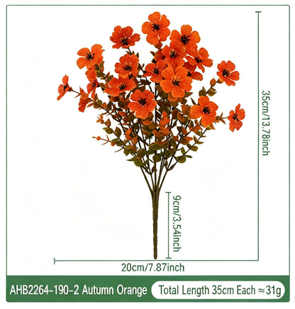 Fall Artificial Flower Halloween UV Resistant Colorful Fake Flower