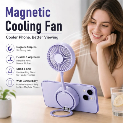 Hands-Free Magnetic Phone Fan