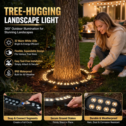 LED Ring Tree Light(Single Piece) | Outdoor Waterproof Landscape Spotlight