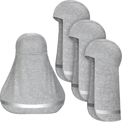 4 Pieces Hard Hat Sun Shade with Neck Flap – Cooling Skull Cap for Outdoor Work, Fishing & Hiking