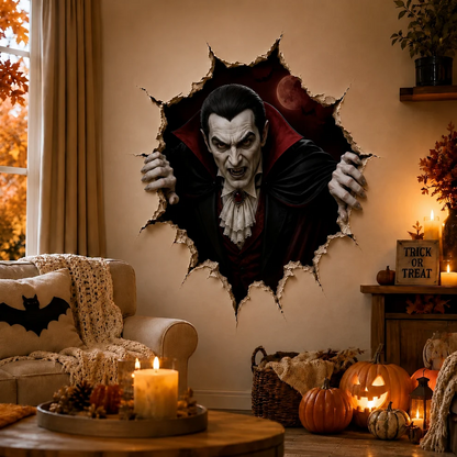 🔥Last Day 49% OFF-Halloween Break-In 3D Wall Decals