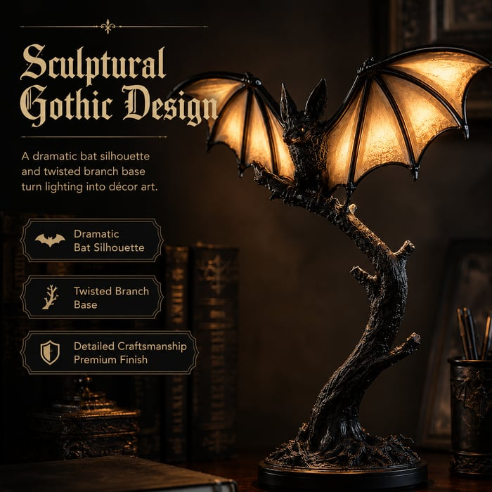 🔥Halloween Early Bird Sale🎃Glowing Bat Desk Lamp