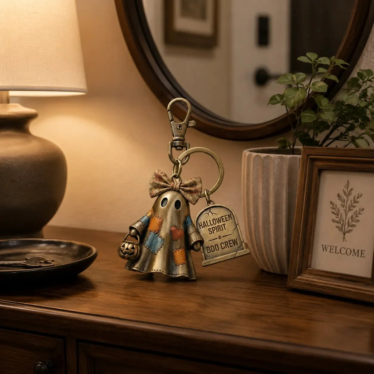 🔥Halloween Early Bird Sale🎃 Halloween Spirit Boo CrewGhost Keychain👻