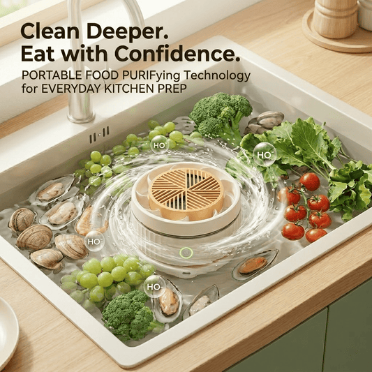 Multi-Function Food Purifier - Removes bacteria, pesticide residues, hormones, antibiotics, and heavy metals