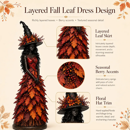 🧙‍♀Enchanted Autumn Witch Figurine🍂🎃