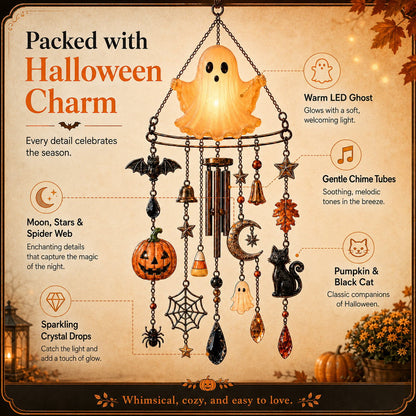 🔥Last Day 50% OFF-👻 Haunted Glow Ghost Wind Chime
