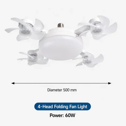 2-in-1 E27 Ceiling Fan Light WithRemote Control
