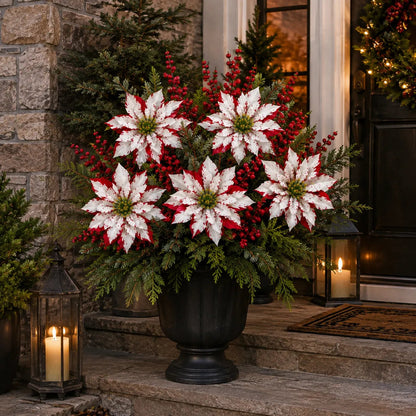 ❀Last Day 61% OFF🔥Christmas Poinsettia Planter Inserts