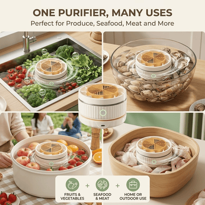 Multi-Function Food Purifier - Removes bacteria, pesticide residues, hormones, antibiotics, and heavy metals