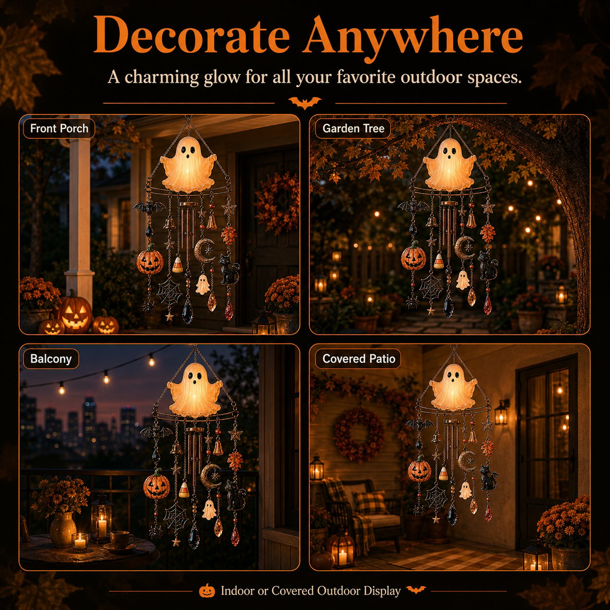 🔥Last Day 50% OFF-👻 Haunted Glow Ghost Wind Chime
