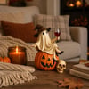 🔥Halloween Early Bird Sale🎃Ghost Wine Night Halloween Decor👻🍷