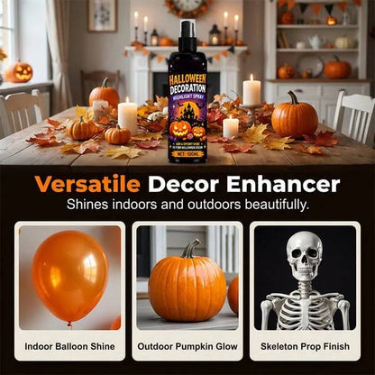 Halloween Highlight Shine Spray, Waterproof Gloss Spray for Pumpkin Decor