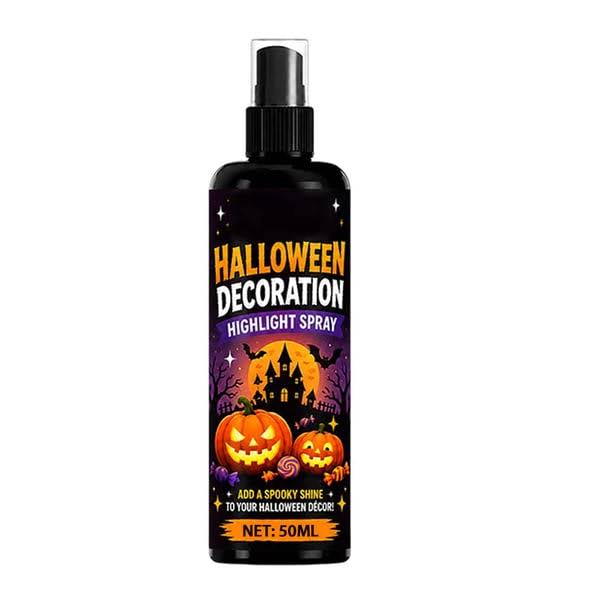 Halloween Highlight Shine Spray, Waterproof Gloss Spray for Pumpkin Decor