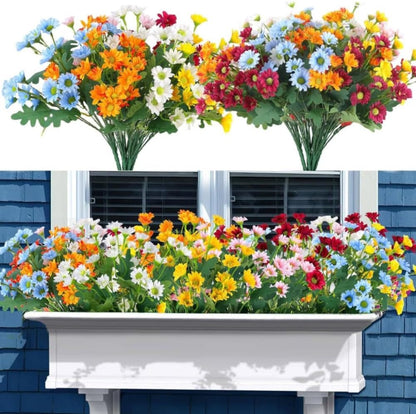 💐2026 Spring Hot Sale💥- Artificial Outdoor Sunset Mums Flowers - UV resistant, Waterproof, Windproof