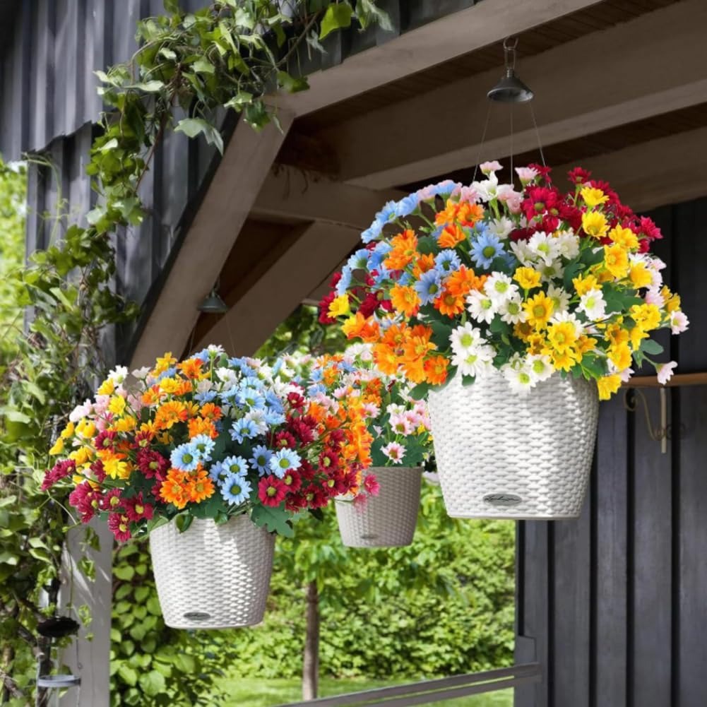 💐2026 Spring Hot Sale💥- Artificial Outdoor Sunset Mums Flowers - UV resistant, Waterproof, Windproof