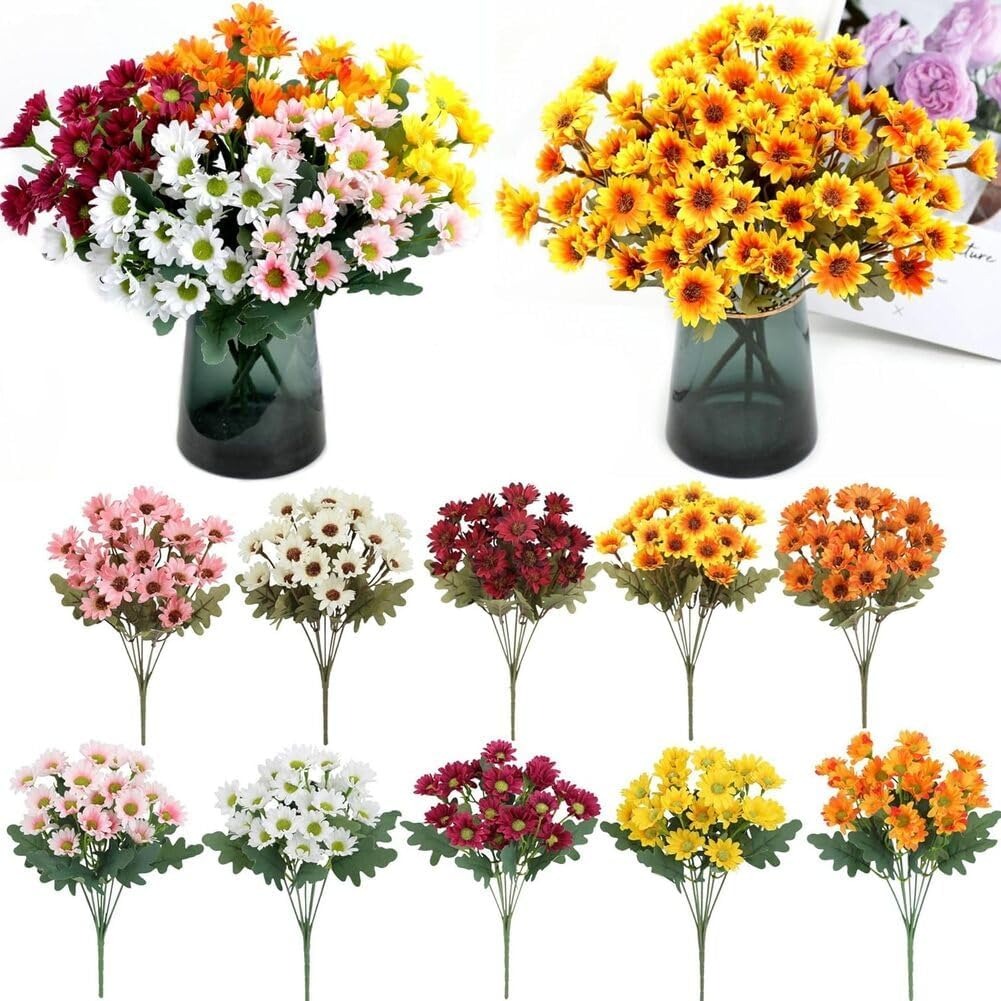 💐2026 Spring Hot Sale💥- Artificial Outdoor Sunset Mums Flowers - UV resistant, Waterproof, Windproof