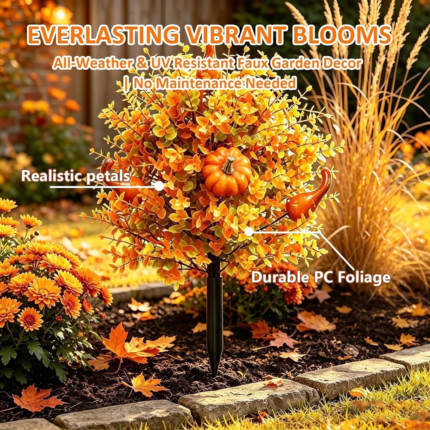 🔥Hot Sale 50% OFF🔥Halloween-themed artificial eucalyptus pumpkin floor tree for indoor and outdoor decoration