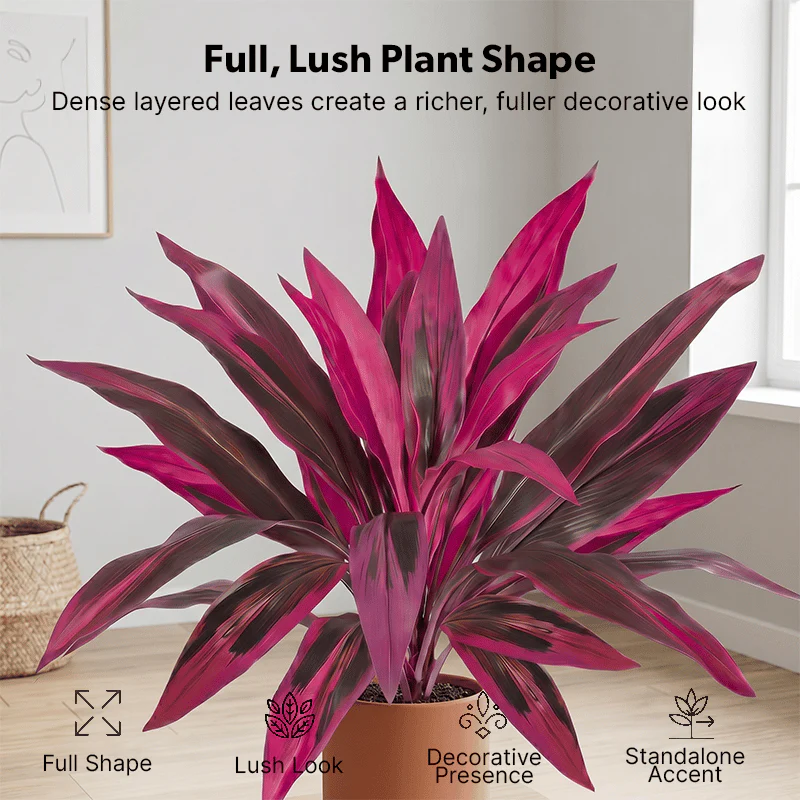 🔥2026 Hot Sale🔥Large Artificial Boston Fern & Dragon’s Blood Tree Plants