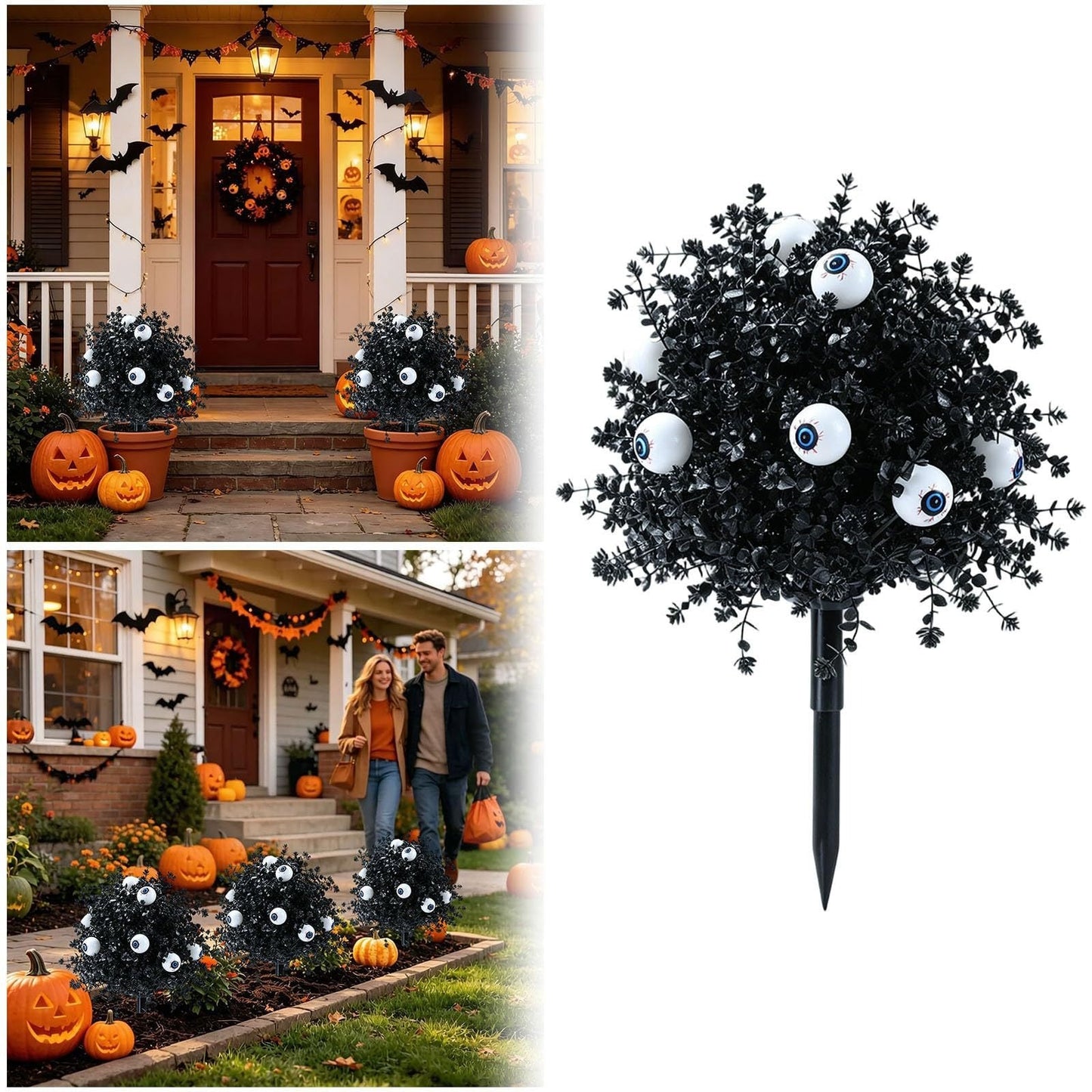 🔥Hot Sale 50% OFF🔥Halloween-themed artificial eucalyptus pumpkin floor tree for indoor and outdoor decoration