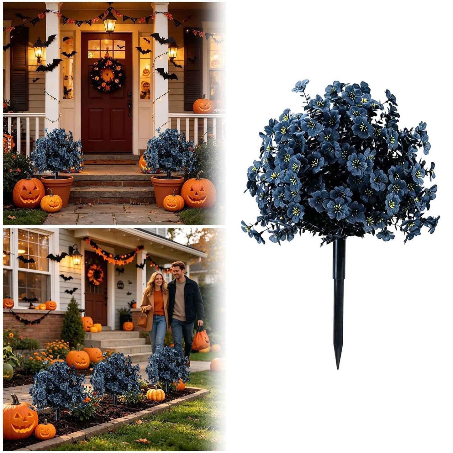 🔥Hot Sale 50% OFF🔥Halloween-themed artificial eucalyptus pumpkin floor tree for indoor and outdoor decoration