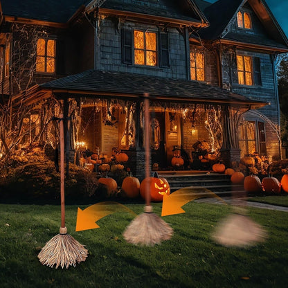 🔥Self-Moving Halloween Witch Broom: Motion-Activated Spooky Decor🔥