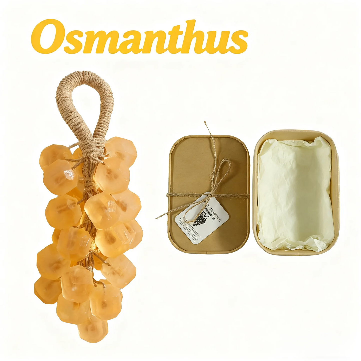 Personalized Original Handmade Crystal Grape Soap Gentle Cleansing Soap