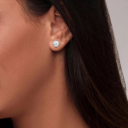 Classic 4-Prong Moissanite Earrings