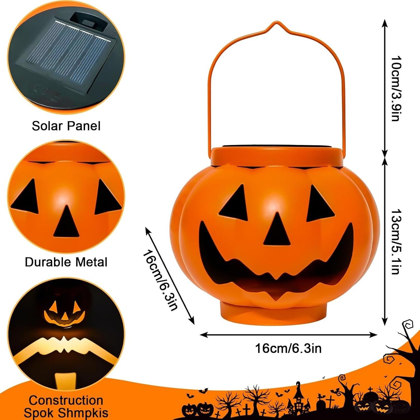 🔥2026 Hot Sale🔥Halloween Pumpkin Solar Lanterns