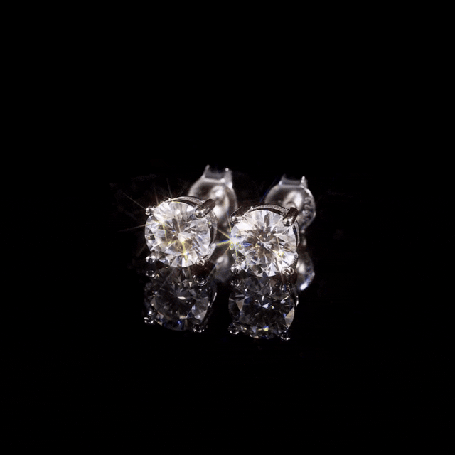Classic 4-Prong Moissanite Earrings