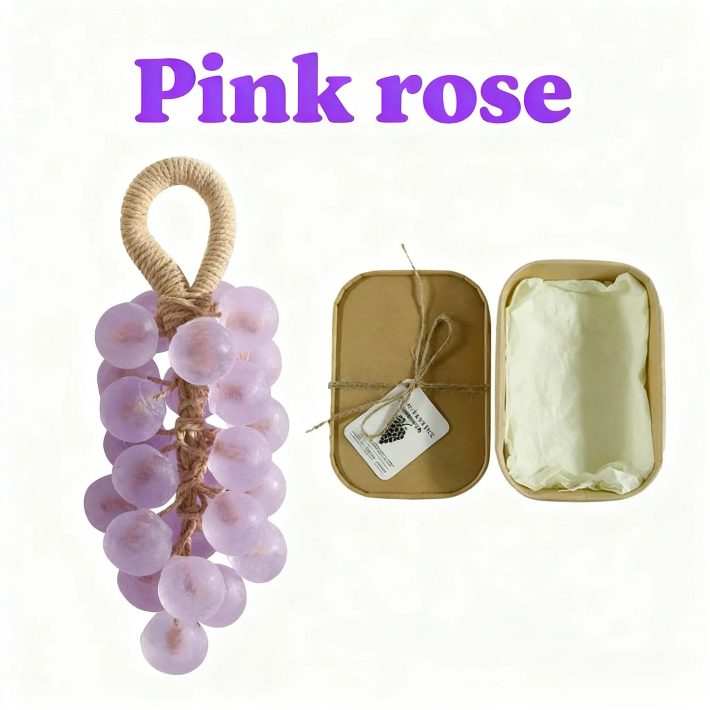 Personalized Original Handmade Crystal Grape Soap Gentle Cleansing Soap