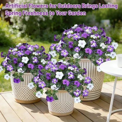 Last Day 61% OFF🔥 Fade-Proof, UV-Resistant Artificial Petunias – Vibrant, Colorfast Outdoor Flowers for Patio & Garden