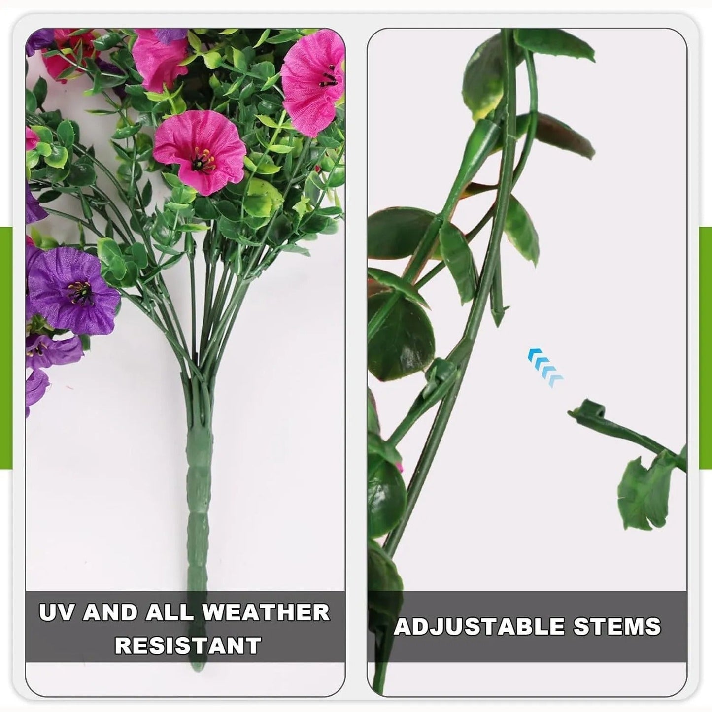 UV Resistant Hanging Artificial Morning Glory Vine