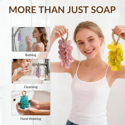 Personalized Original Handmade Crystal Grape Soap Gentle Cleansing Soap