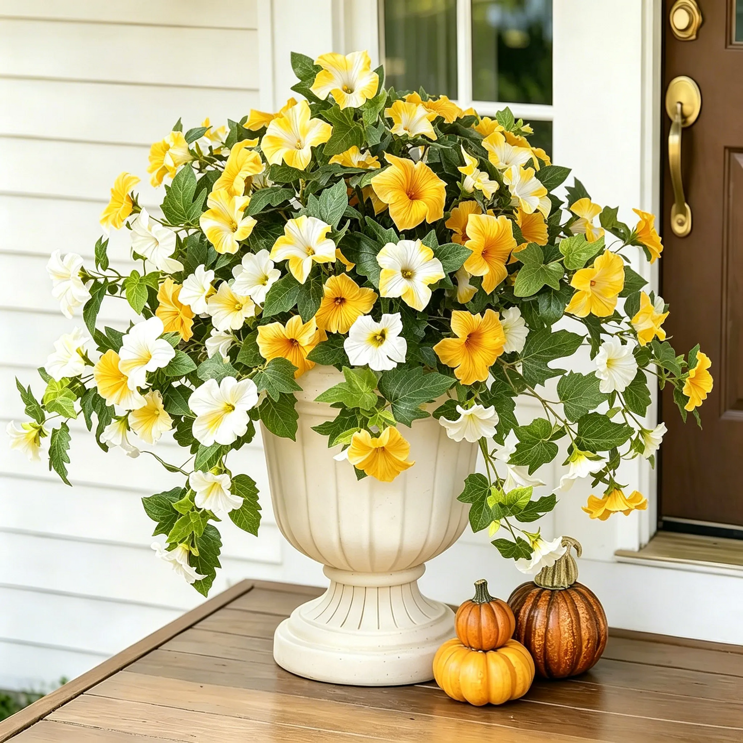 Last Day 61% OFF🔥 Fade-Proof, UV-Resistant Artificial Petunias – Vibrant, Colorfast Outdoor Flowers for Patio & Garden